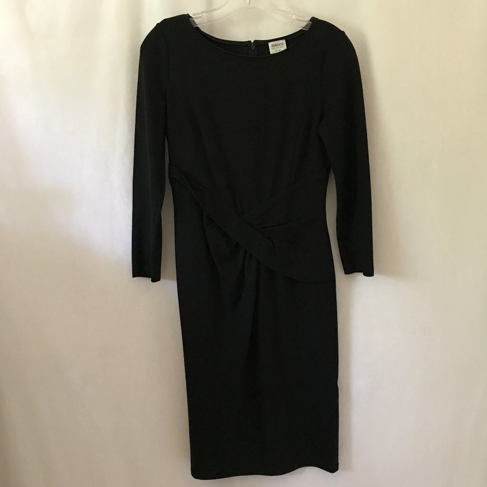 Armani Collezioni Black Long Sleeve Dress